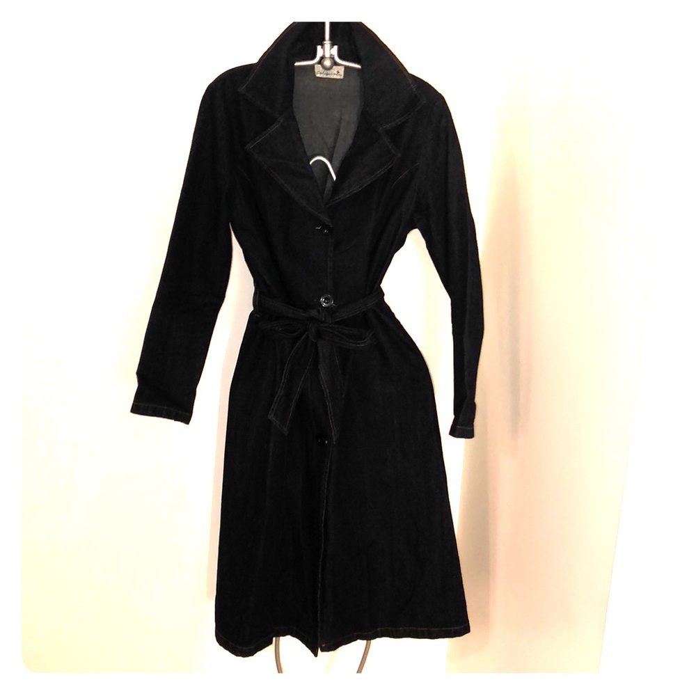 Jean button down dress/jacket